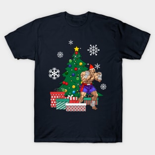 Sagat Around The Christmas Tree Street Fighter T-Shirt